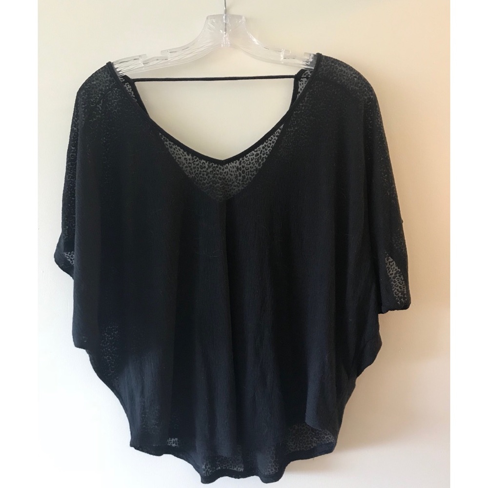 Express black tunic top